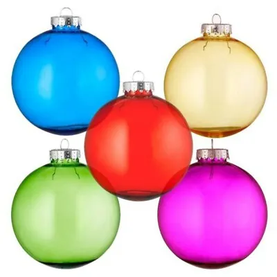 Buy Tinted Glass Style Baubles • 64.99£