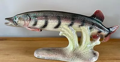 Buy Super Vintage Jema Holland Lustre Finish Fish Freshwater Pike Model 356 C1950s • 2.20£