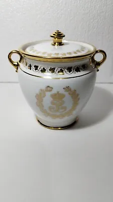 Buy Sevres Louis Phillipe Service Des Bals Gold Monogram Sugar Bowl Circa 1847 • 944.99£
