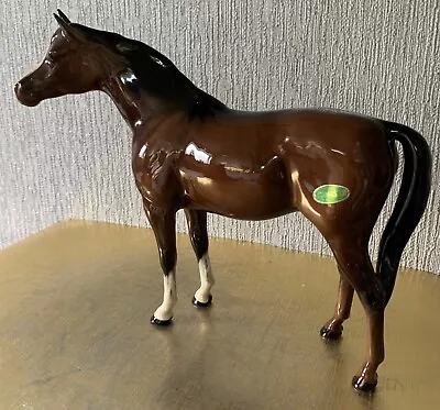 Buy BESWICK HORSE THE ARAB BAHRAM BROWN BAY GLOSS MODEL No. 1771 PERFECT WITH LABEL • 65£