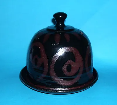 Buy Alvingham Studio Pottery (Pru Green) - Attractive Cheese Dome Waxed Relief Swirl • 45£