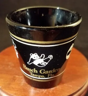 Buy Collectible Barware Black Amethyst Shot Glass Busch Gardens Tampa Florida  • 7.15£