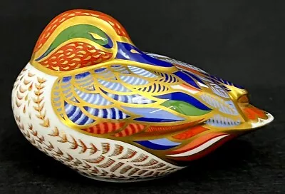 Buy Royal Crown Derby 'Teal' Duck Paperweight 1st Quality Gold Stopper • 69.95£