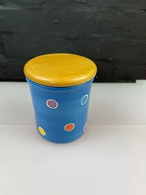 Buy Whittard Of Chelsea Storage Jar Polka Dot Spots 4.75  Blue Orange 3 Available • 16.99£