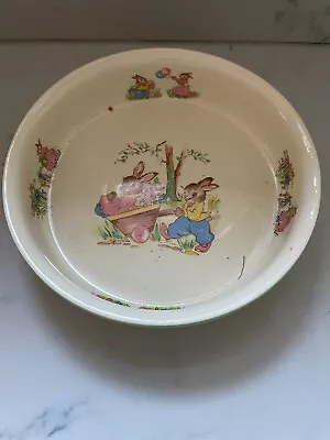 Buy Alfred Meakin Childs Bunny Bowl 1930-1950 • 9.95£