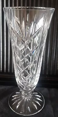 Buy Vintage Irish Waterford Crystal Cut Glass 'Kilbarry' Footed Vase - 6.75 /17cm • 29.99£