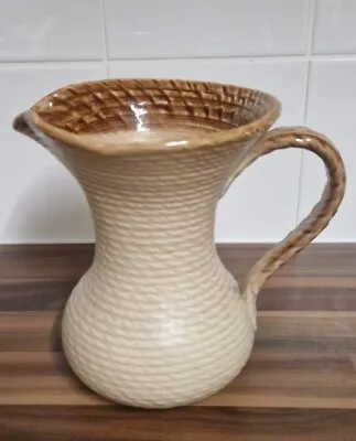 Buy LOVATT'S POTTERY, Langley Mill, Brown Rope Ribbed 6'' Stoneware Jug C.1950's EXC • 8.99£