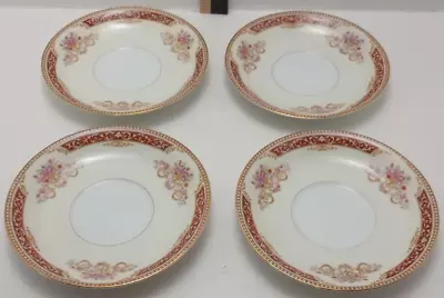 Buy Noritake China Mystery #36 Pattern Coffee/Tea-Cup Plates Set Of 4 • 26.03£