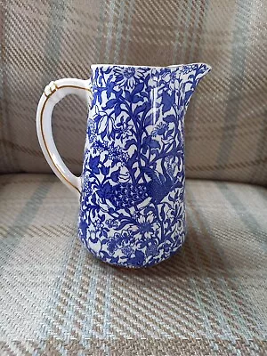 Buy Royal Crown Derby Blue Vine & Peacocks Hot Water Pitcher (no Lid): XXI 1958 Rare • 20£