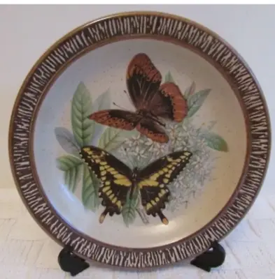 Buy Purbeck Pottery Butterfly Plate • 4.99£