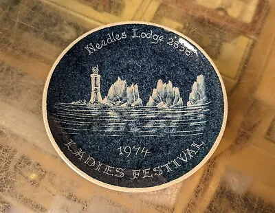 Buy Jo Lester Isle Of Wight Pottery - Masonic Commemorate 1974 Dish Needles Lodge  • 20£