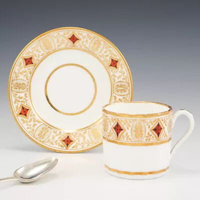 Buy Coalport Porcelain Coffee Can And Saucer C1805 • 5£