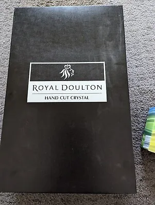 Buy Unused Boxed Set Of Six Royal Doulton Dorchester Hand Cut Crystal Goblets • 80£