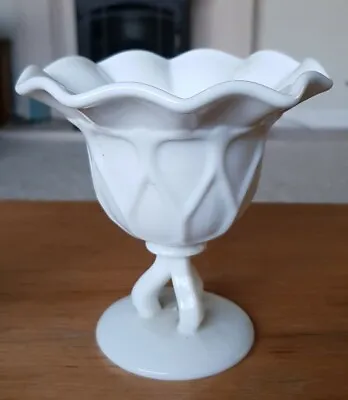 Buy Westmoreland Milk Glass Doric Footed Vase Fluted Top • 16£