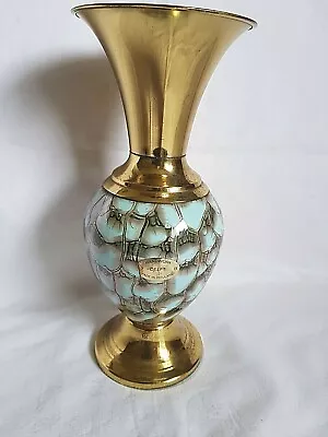 Buy Vintage Delftware Decorative Metal Painted  Vase, 8.5  • 5£
