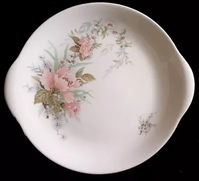 Buy Nanrich Pottery Jason Works 10¾ Inch Round Eared Pink Flowers Cake Plate • 8.99£
