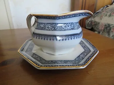 Buy Antique Keeling & Co Losolware Gravy Boat And Stand • 28.99£