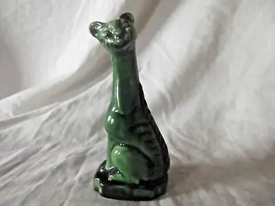 Buy Antique Rare Grotesque Torquay Pottery Green Winking Cat    Winks   12cm • 225£