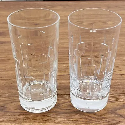 Buy Royal Doulton Set Of 2 Crystal Glasses Abacus Highball Pair • 22.12£