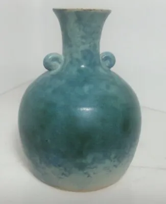 Buy Studio Pottery Vase Conwy Pottery Celtic Heritage Mottled Green Vase 3.75  Tall • 23.71£