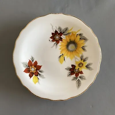 Buy Vintage Royal Grafton Fine Bone China Floral Trinket Bowl / Pin Dish 12cms • 0.99£