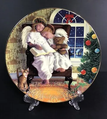 Buy Avon 1997 Christmas Plate   Heavenly Dreams  Porcelain Trimmed In 22kt Gold W/Bx • 5.68£