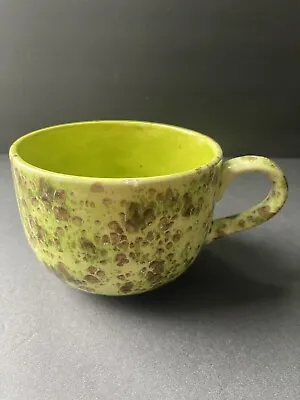 Buy Handcrafted Pottery Green Cup Coffee Tea Soup Everything Artisan Bowl • 10.62£