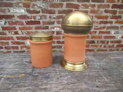 Buy Terracotta And Brass Pots (Wholesale Lot) • 85£
