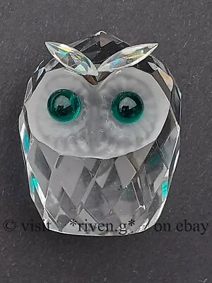 Buy OWL FIGURINE@AUSTRIAN CRYSTAL@WISE OLD BIRD@EYES@UNIQUE BIRD Crystal Gift Figure • 10.95£