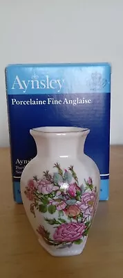 Buy Aynsley  Rose Garden  Vase Fine Bone China Made In England 9cm • 15£