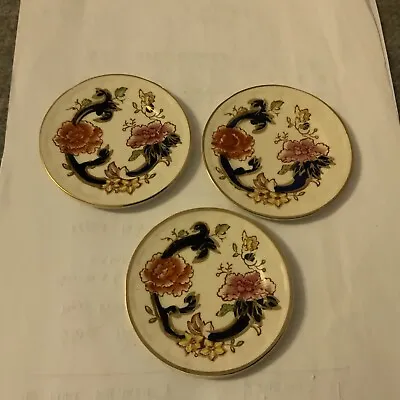 Buy Miniature Antique Masons Mandalay Set Of 3 Plates Rare!!! • 19.99£