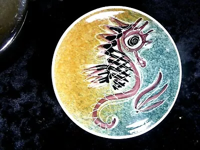 Buy Jo Lester Isle Of Wight Pottery1950s 1970s Seahorse Round Dish 4 5/8   • 25£