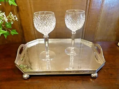 Buy EXC. WATERFORD Crystal  ALANA  SETS Of 2 Tall WINE/HOCK GLASSES - 7.25   - 6oz • 55.95£