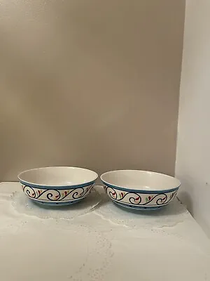 Buy 2 Whittard Of Chelsea Ceramic Cereal Bowls Hand Painted. • 18£