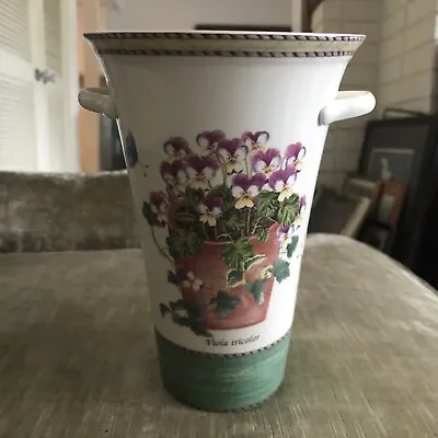 Buy Wedgewood Sarah's Garden  Double Handle Vase England. Violets 7.25” • 31.22£