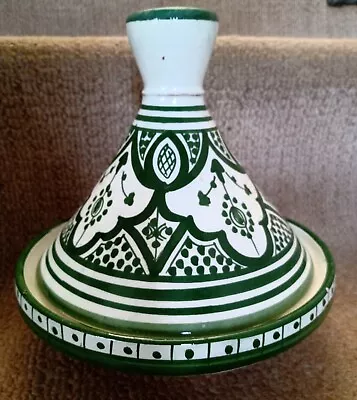 Buy Lovely Green Hand Painted Moroccan  Serving Tagine. • 25£