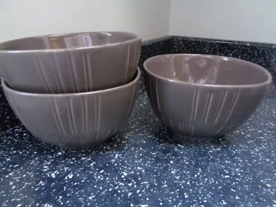Buy Marks And Spencer Home Elements Cereal Bowls X 3 - Brown • 24£