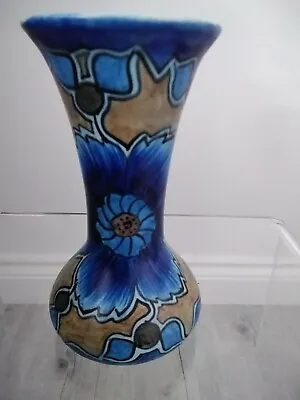 Buy Art Deco Clews & Co Chameleon Ware Hand Painted Vase   Peony   Signed   - Perfec • 45£