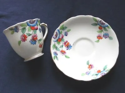 Buy Pretty Floral Pattern 'camelia' Coffee Cup & Saucer, New Chelsea, Staffs • 8.99£
