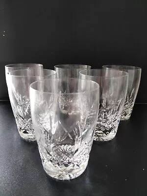 Buy Stuart Crystal Glengarry Large Barrel Whiskey Glass / Tumblers Set Of 6 • 25£