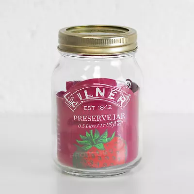 Buy Set Of 6 Kilner Screw Top Glass Preserve Jars 0.5L Medium Vintage Style Jam Pots • 25£
