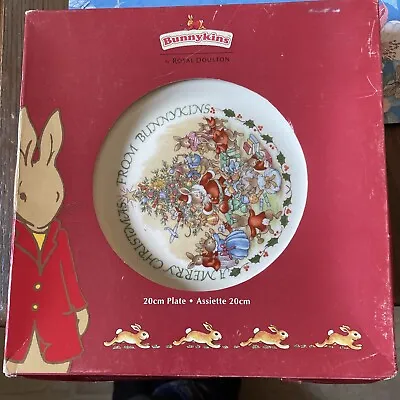 Buy Royal Doulton Bunnykins Bone China Christmas Plate  Boxed • 18£