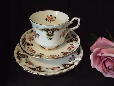 Buy Vintage Royal Stafford Bone China Teacup, Saucer & Plate Trio • 3.99£