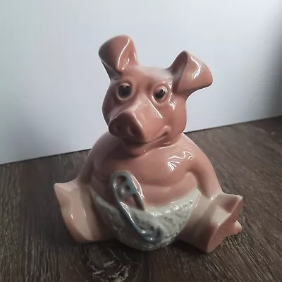 Buy Nat West Pig Woody Baby Pig Piggy Bank Wade Money Box With Stopper • 12£