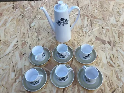 Buy Vintage Tuscan Fine English Bone China Tea Coffee Set Pot 6 Cups And Saucers • 25£