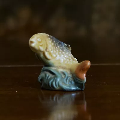 Buy Wade Whimsies Jumping Trout Fish Miniature Porcelain Figurine • 2.99£