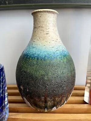 Buy Fantoni Pottery Multicolored Drip Vase Raymor Italy 1960’s MCM • 849.11£