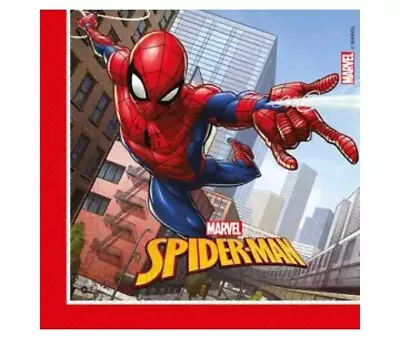 Buy Spiderman 20 Pk Paper Napkins Disposable Tableware Party  33 X 33cm • 3.99£