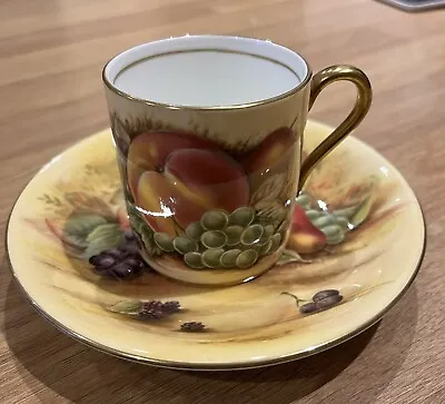 Buy Aynsley Bone China “ Orchard Gold “ Coffee Cup & Saucer • 32£