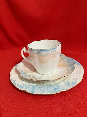 Buy C 1894 Foley China Hand Painted Tea Trio  Kensington  Pattern #5025 #5 • 41.11£